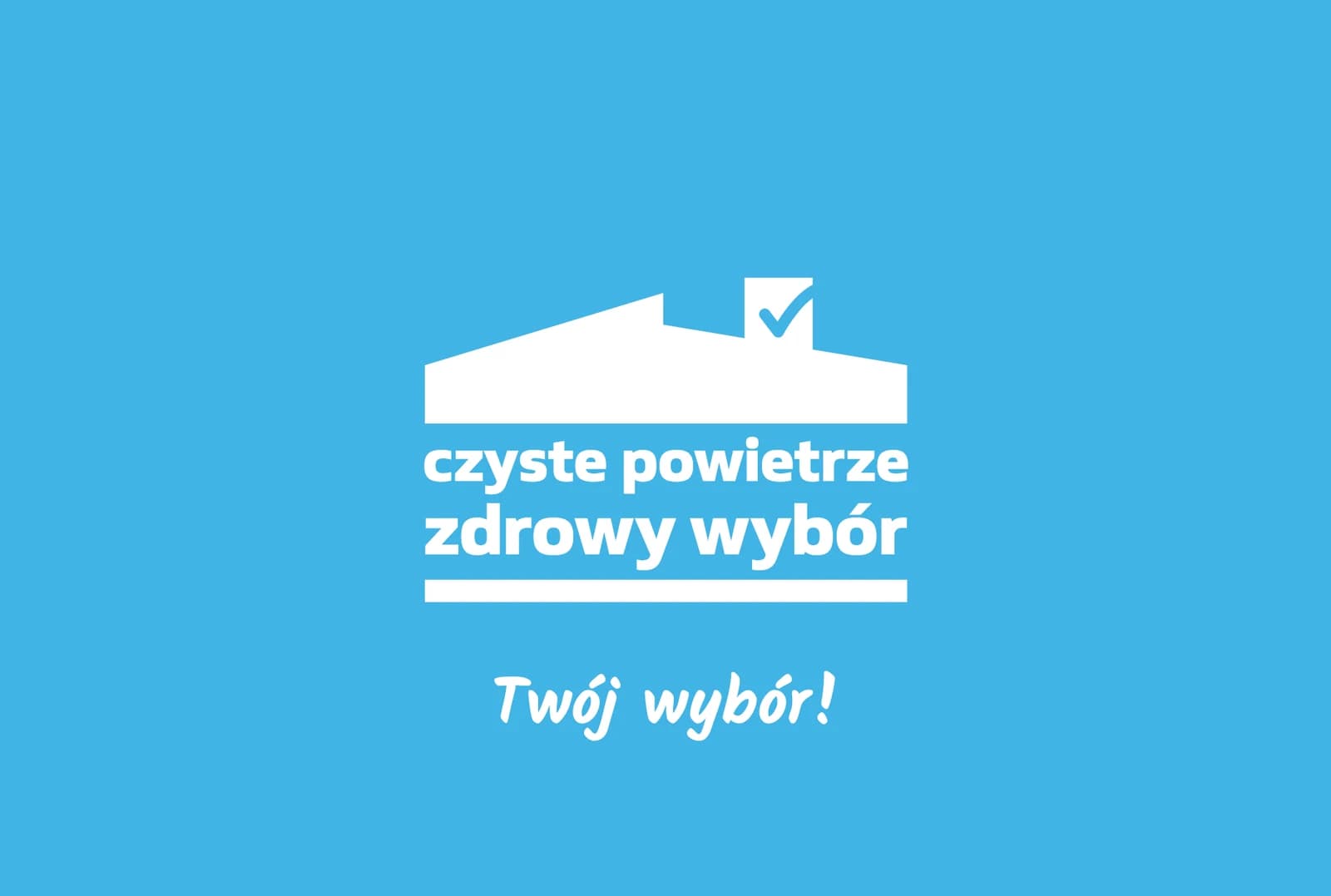 Grafika kampanii Czyste powietrze — zdrowy wybór